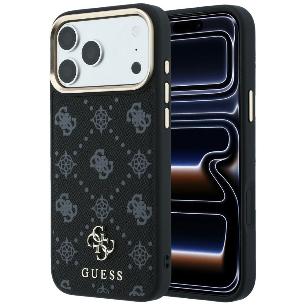MagSafe tok Apple iPhone 18 Pro Max / 17 Pro Max készülékhez, Guess, Peony 4G kis logó, fekete