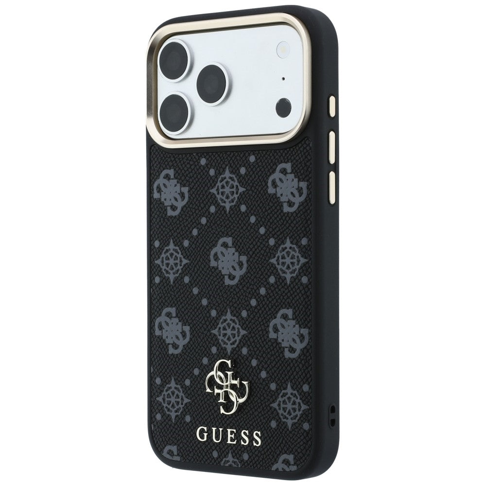 MagSafe tok Apple iPhone 18 Pro Max / 17 Pro Max készülékhez, Guess, Peony 4G kis logó, fekete