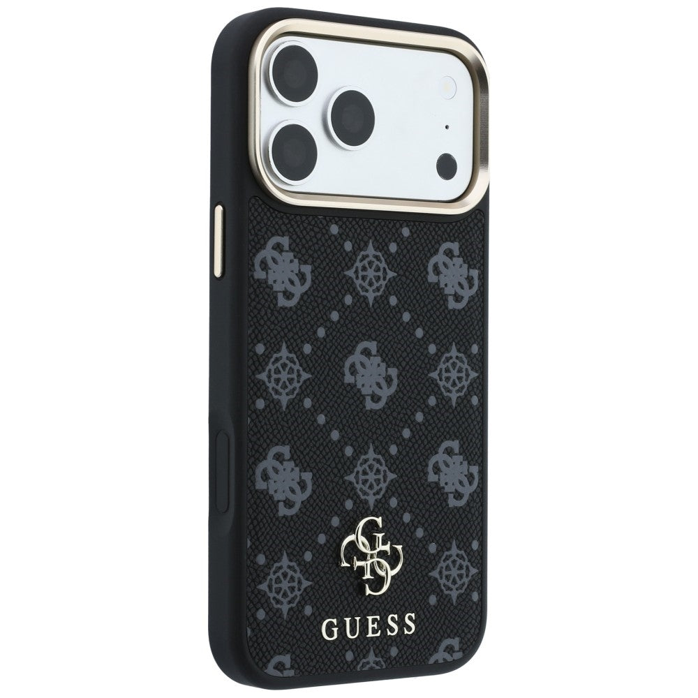 MagSafe tok Apple iPhone 18 Pro Max / 17 Pro Max készülékhez, Guess, Peony 4G kis logó, fekete