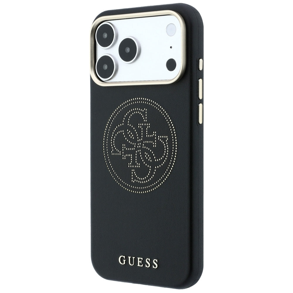 MagSafe tok Apple iPhone 18 Pro Max / 17 Pro Max készülékhez, Guess, Lyukacsos 4G, Fekete
