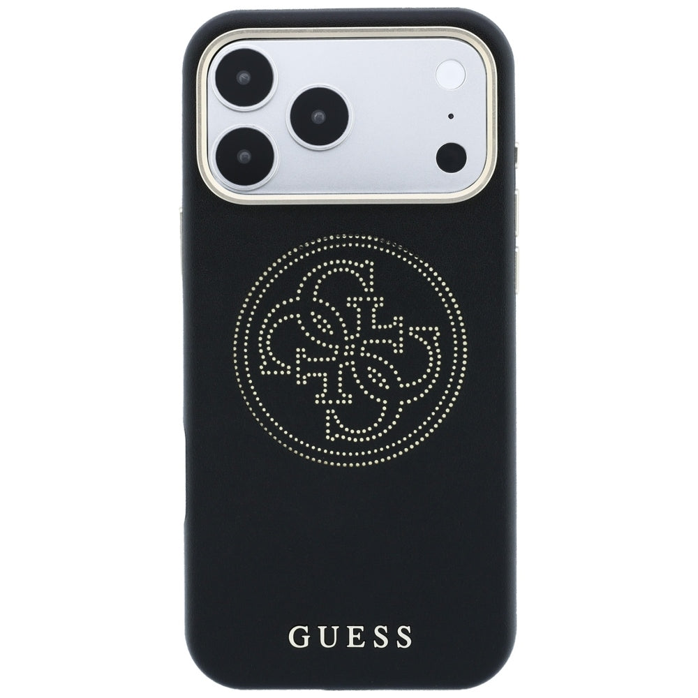 MagSafe tok Apple iPhone 18 Pro Max / 17 Pro Max készülékhez, Guess, Lyukacsos 4G, Fekete