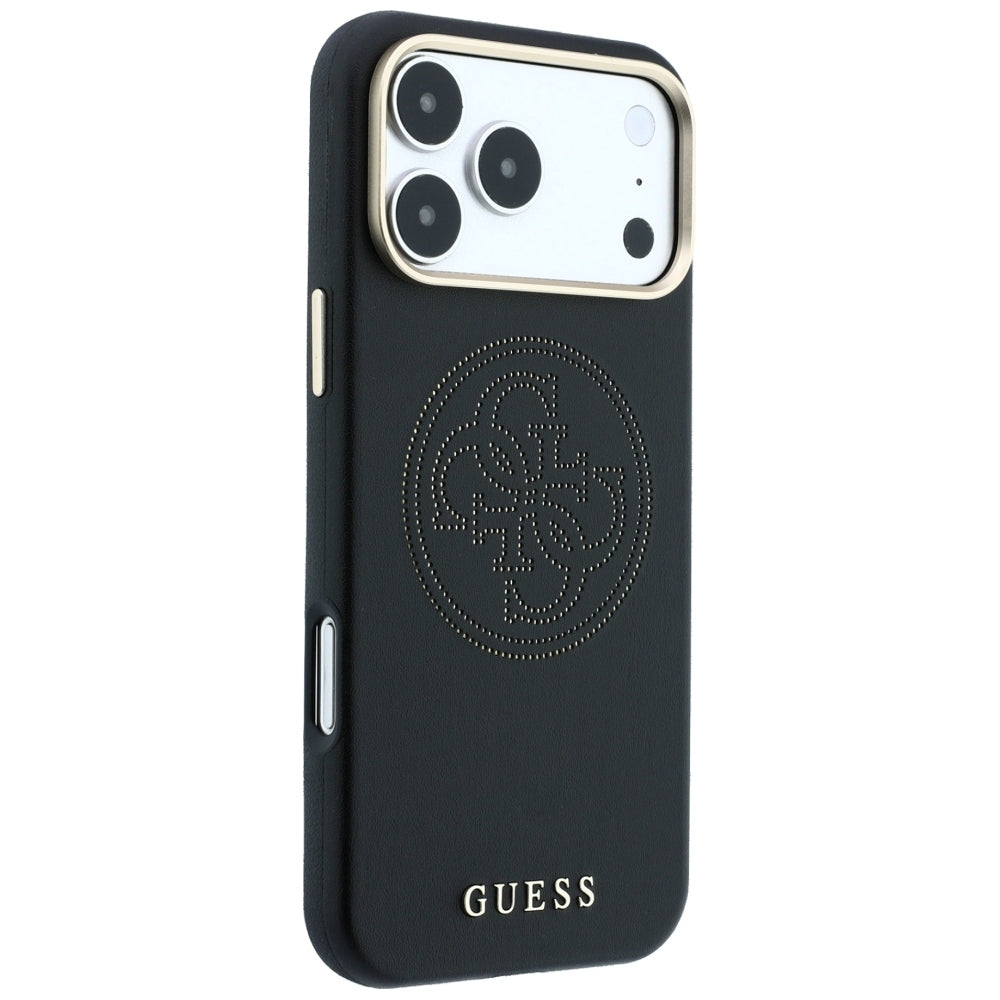 MagSafe tok Apple iPhone 18 Pro Max / 17 Pro Max készülékhez, Guess, Lyukacsos 4G, Fekete