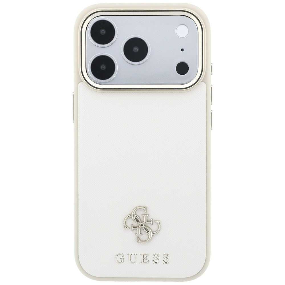 MagSafe tok Apple iPhone 18 Pro Max / 17 Pro Max, Guess, Saffiano Small 4G Classic, Bézs