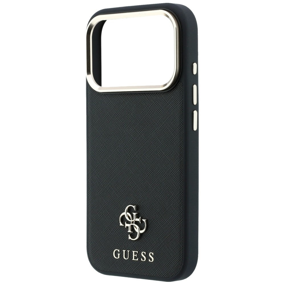 MagSafe tok Apple iPhone 18 Pro Max / 17 Pro Max készülékhez, Guess, Saffiano Small 4G Classic, Fekete