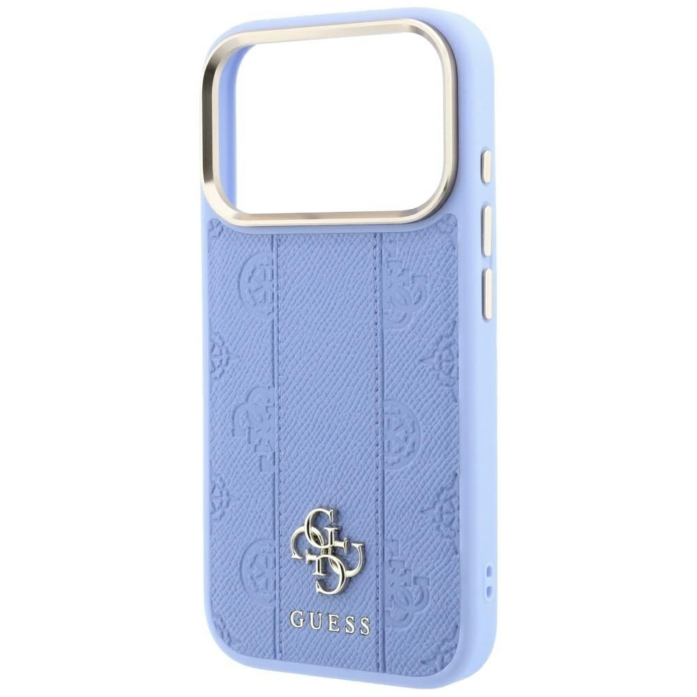 MagSafe tok Apple iPhone 18 Pro Max / 17 Pro Max készülékhez, Guess, Stripe Peony 4G, Kék