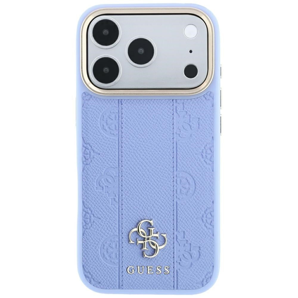 MagSafe tok Apple iPhone 18 Pro Max / 17 Pro Max készülékhez, Guess, Stripe Peony 4G, Kék