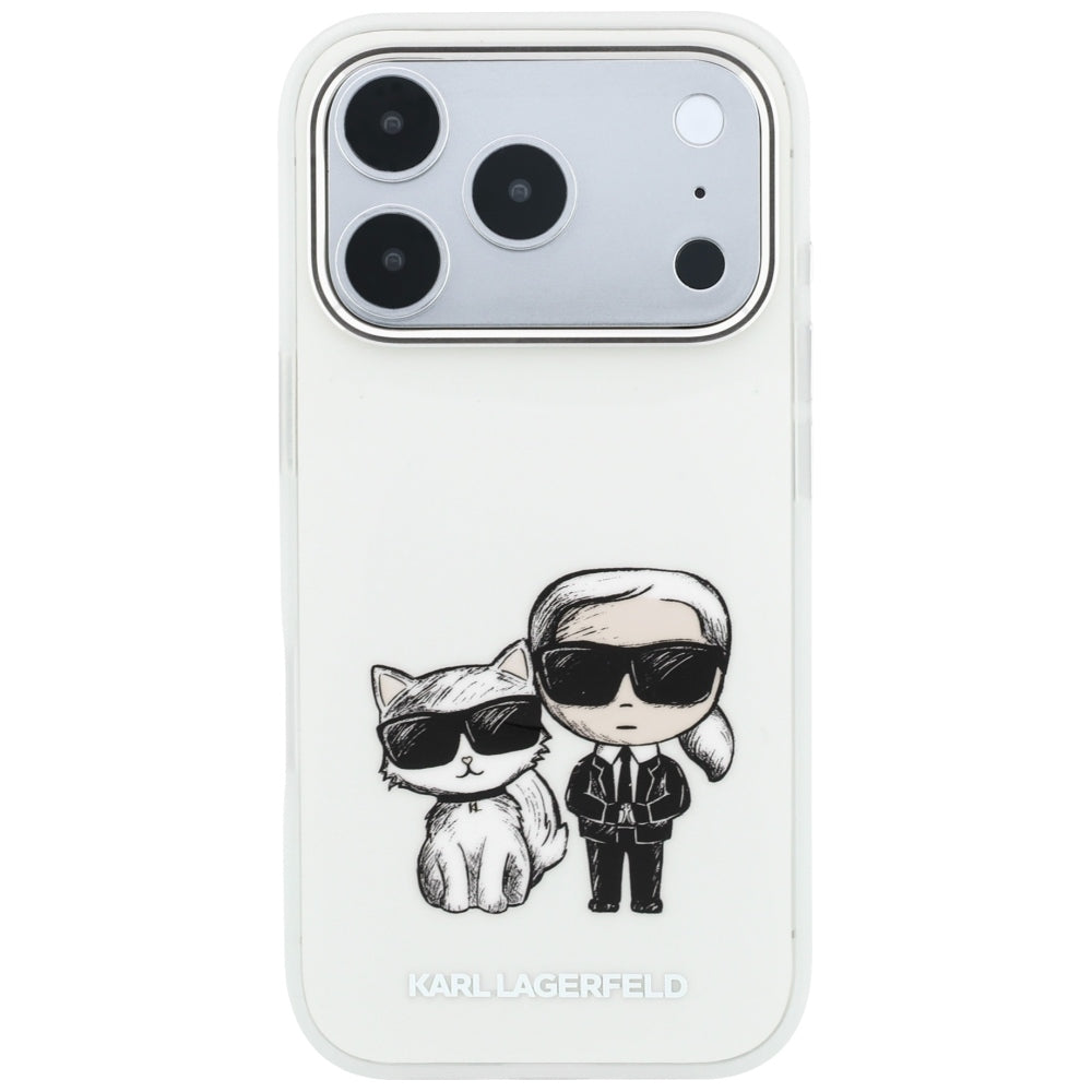 MagSafe tok Apple iPhone 18 Pro Max / 17 Pro Max készülékhez, Karl Lagerfeld, IML KC Bodies Sketch Print, bézs