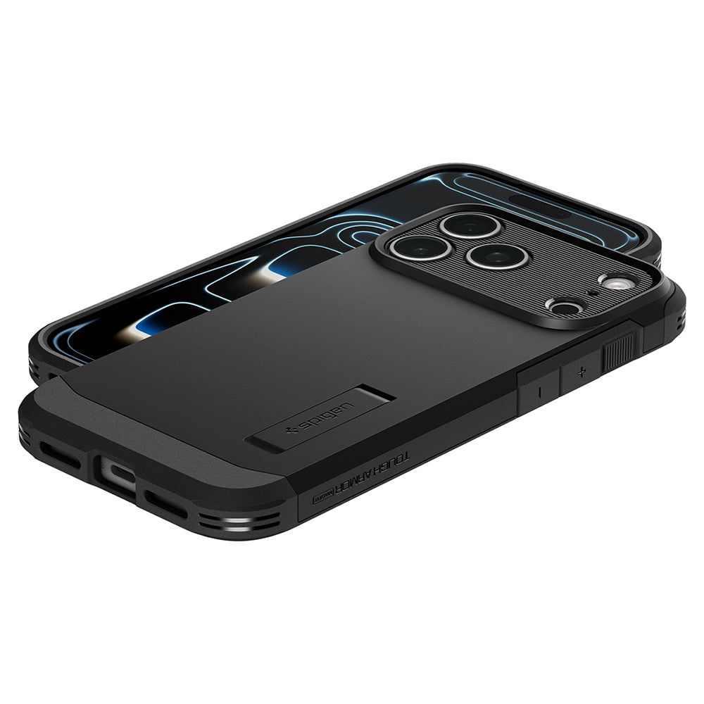 MagSafe tok Apple iPhone 18 Pro Max / 17 Pro Max készülékhez, Spigen, Tough Armor T, Fekete ACS12136