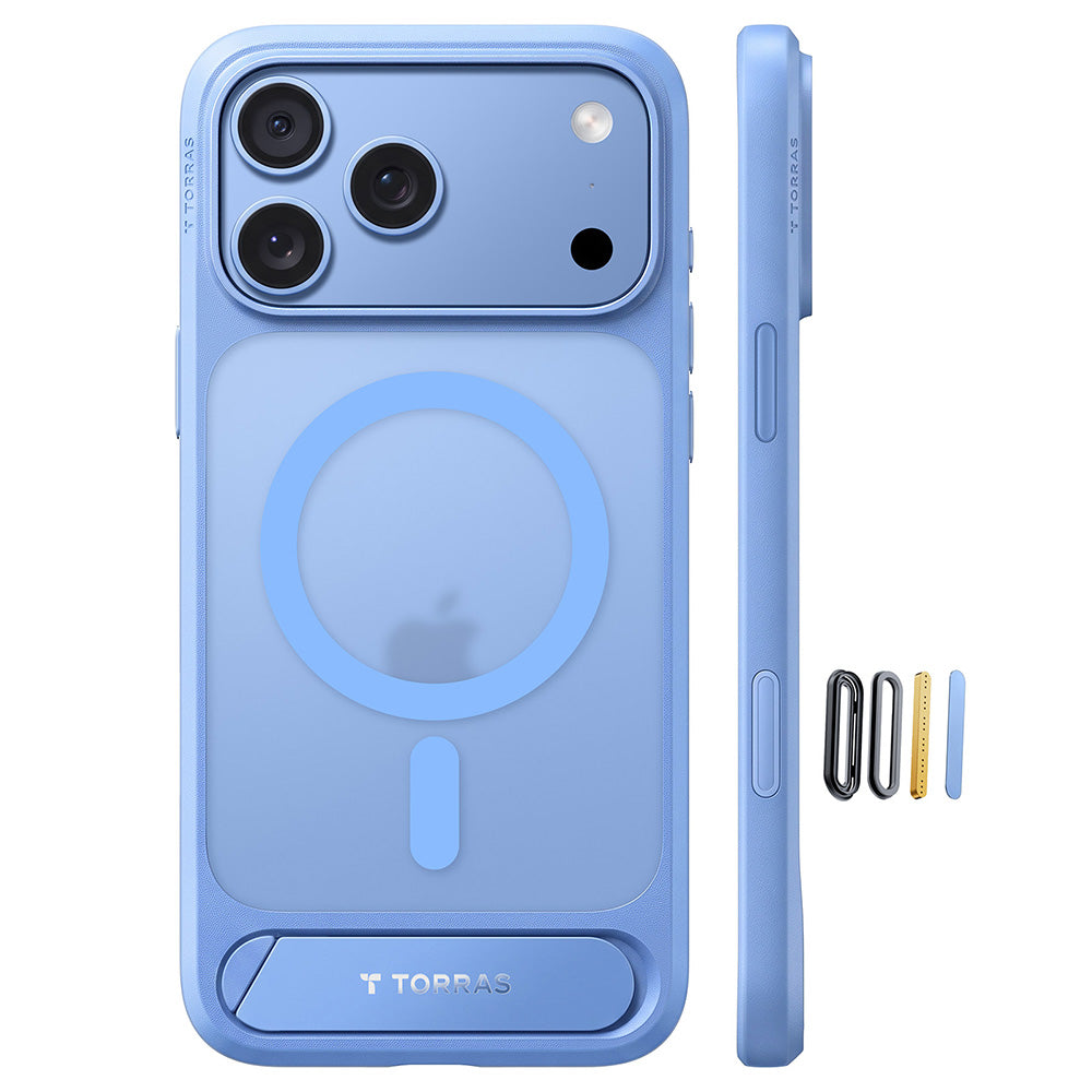 MagSafe tok Apple iPhone 18 Pro Max / 17 Pro Max készülékhez, Torras, Ostand L1 Guardian, Kék