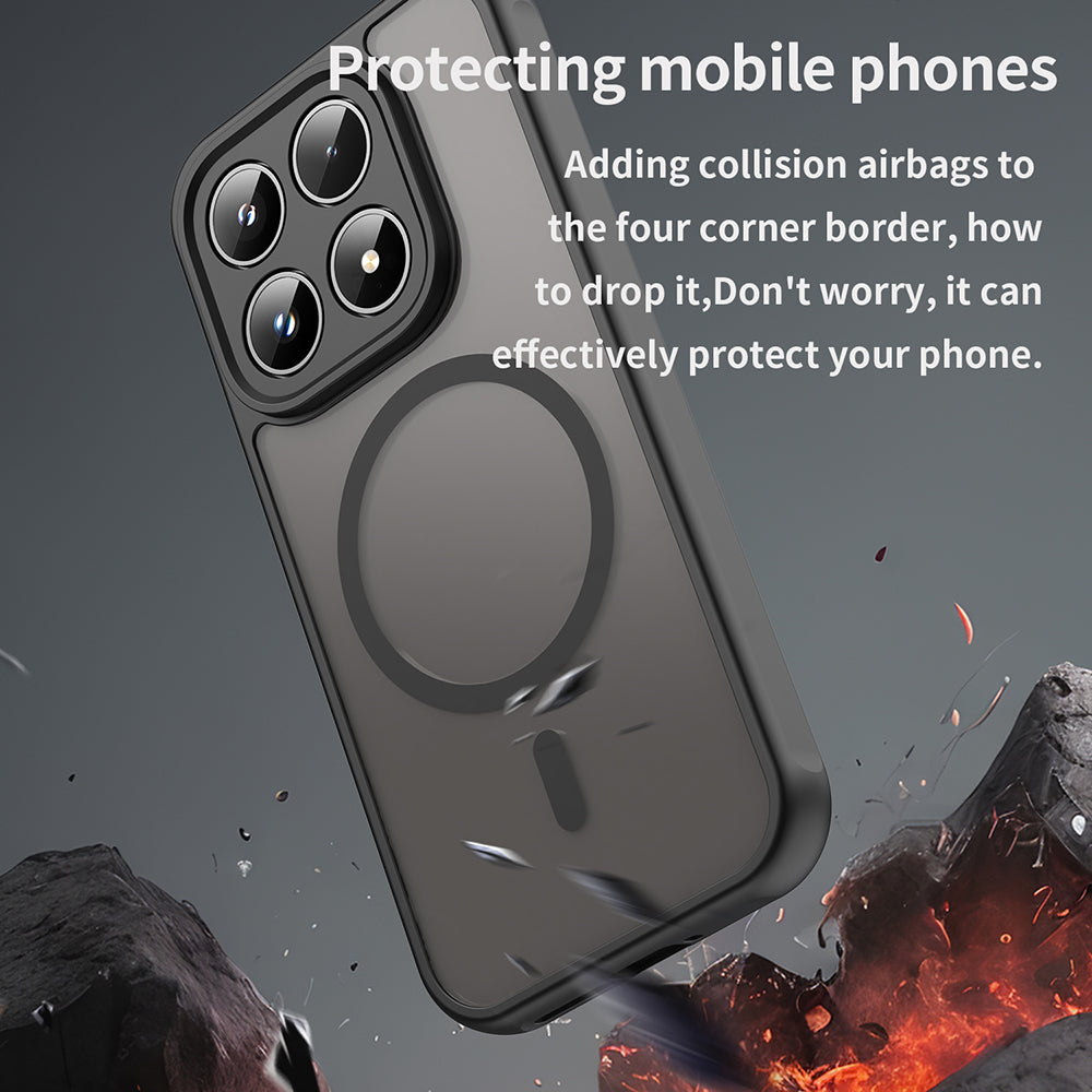 MagSafe tok Honor 600 Lite-hez, Techsuit, HaloFrost II, Fekete