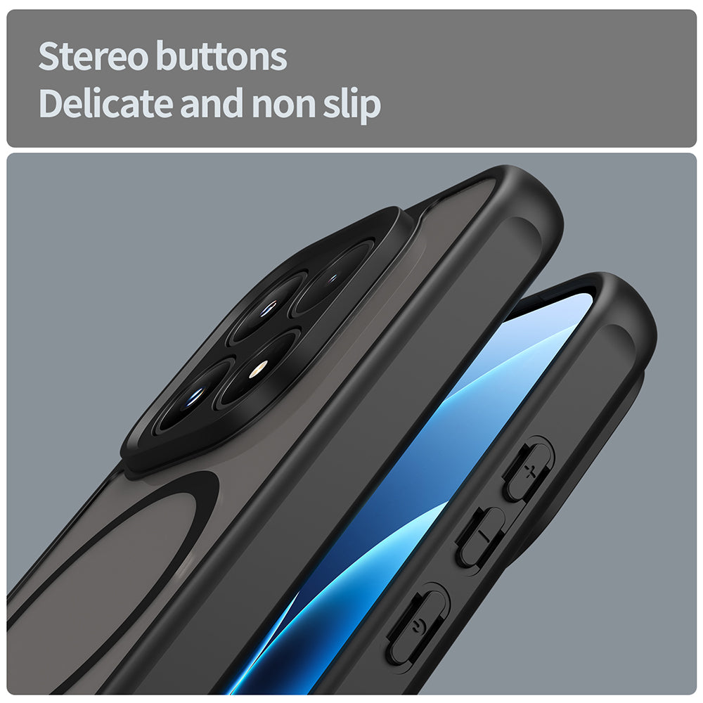MagSafe tok Honor 600 Lite-hez, Techsuit, HaloFrost II, Fekete