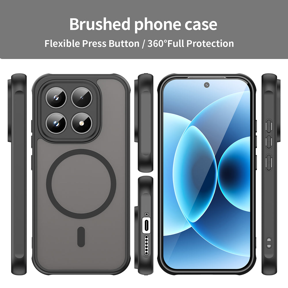 MagSafe tok Honor 600 Lite-hez, Techsuit, HaloFrost II, Fekete
