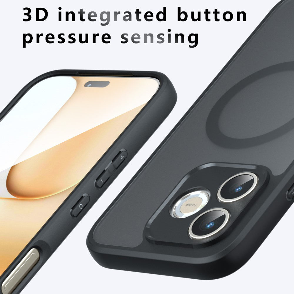MagSafe tok Honor 600 Lite-hez, Techsuit, PureFrost, Szatén Fekete