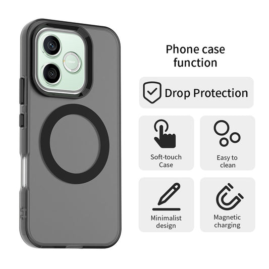 MagSafe tok Honor 600 Pro / 600-hoz, Techsuit, CandyCase, Fekete