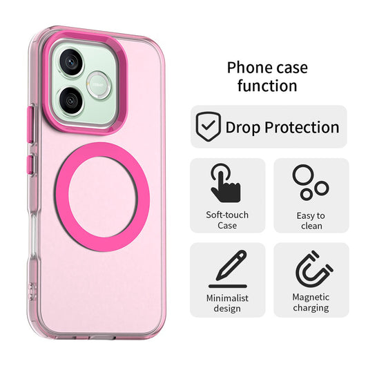 MagSafe tok Honor 600 Pro / 600-hoz, Techsuit, CandyCase, Rózsaszín