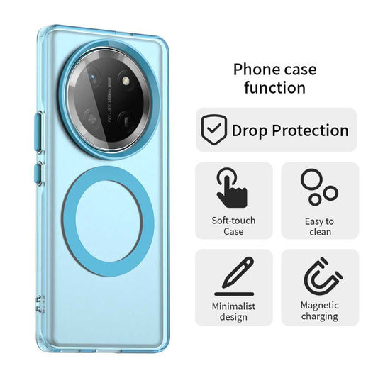 MagSafe tok Honor X9c / Magic7 Lite-hez, Techsuit, CandyCase, Kék
