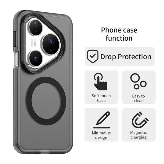 MagSafe tok Huawei Pura 80 Pro-hoz, Techsuit, CandyCase, Fekete