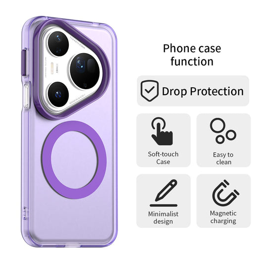 MagSafe tok Huawei Pura 80 Ultra-hoz, Techsuit, CandyCase, Lila