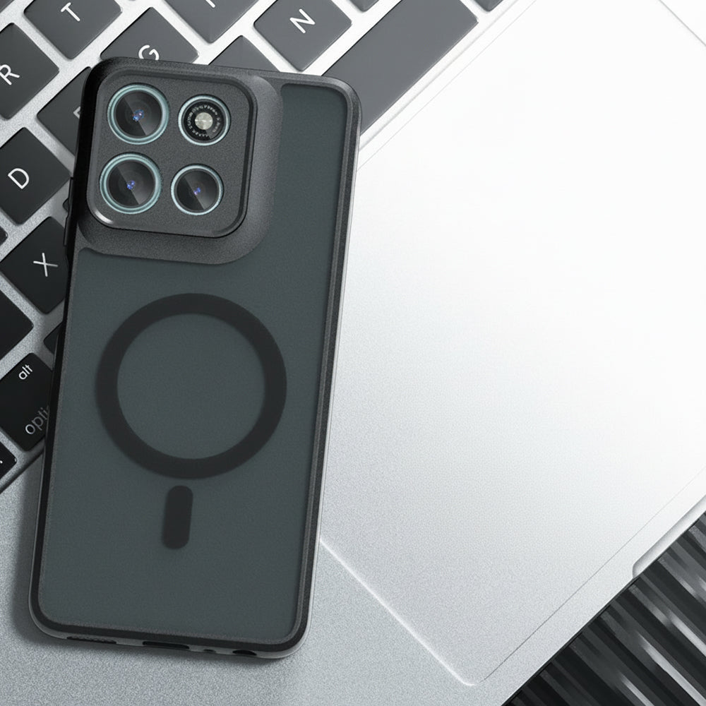 MagSafe tok Motorola Moto G67 Power / G57 Power készülékhez, Techsuit, PureFrost, Szaténfekete