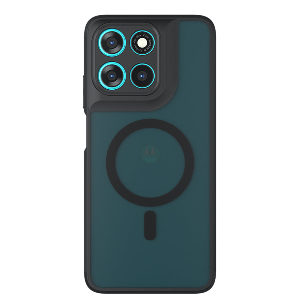MagSafe tok Motorola Moto G77 / G67 készülékhez, Techsuit, PureFrost, Szatén Fekete