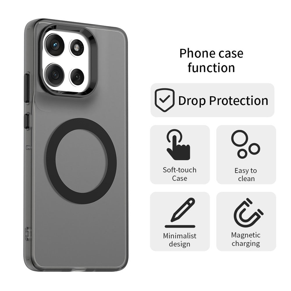 MagSafe tok Motorola Moto G86-hoz, Techsuit, CandyCase, Fekete