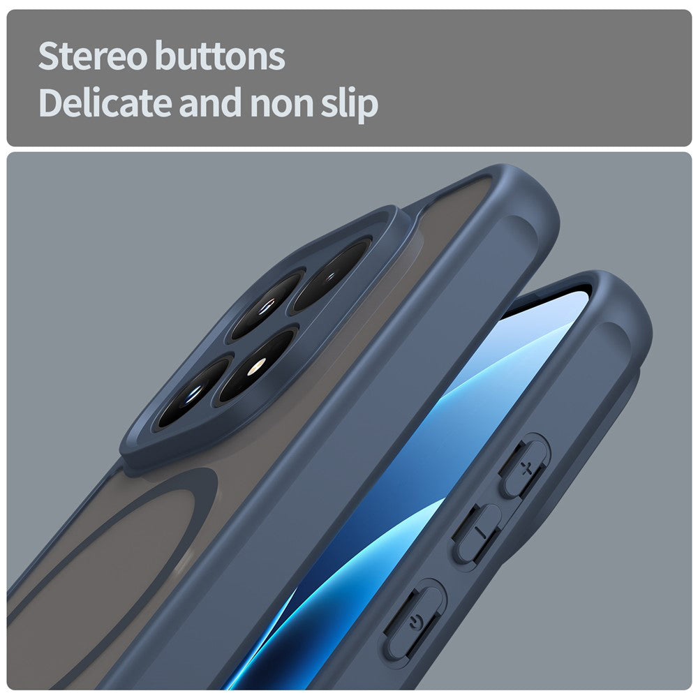 MagSafe tok Motorola Moto G87 / G77 / G67 készülékhez, Techsuit, HaloFrost II, Tengerészkék
