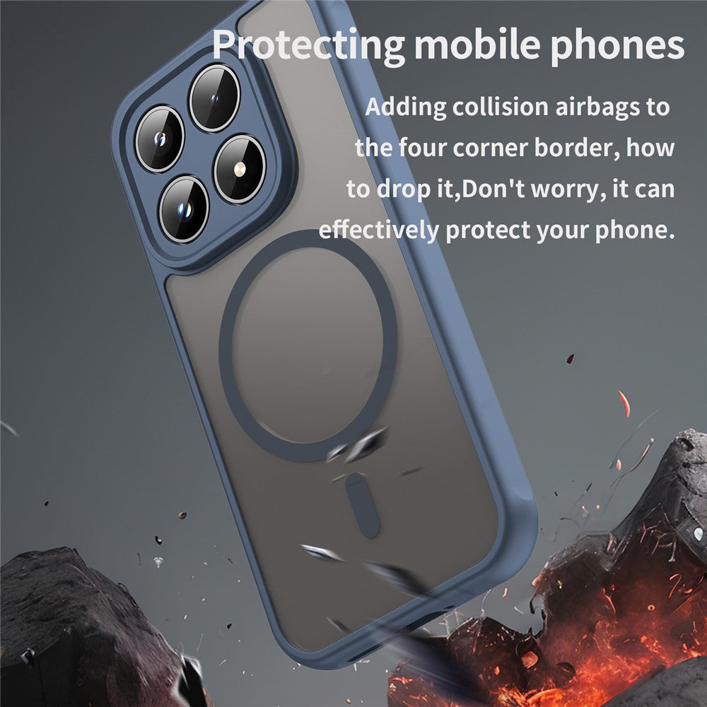 MagSafe tok Motorola Moto G87 / G77 / G67 készülékhez, Techsuit, HaloFrost II, Tengerészkék