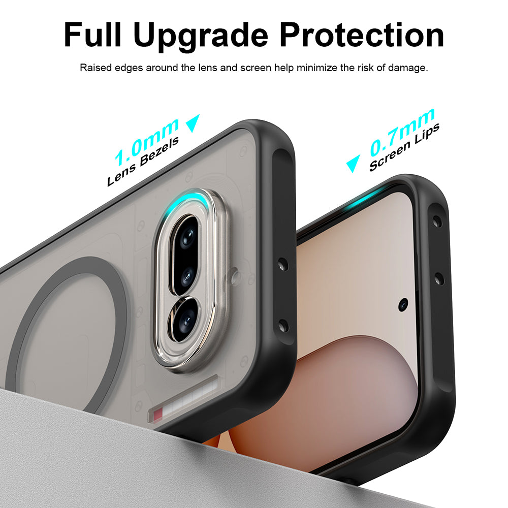 MagSafe tok Nothing Phone (4a) készülékhez, Techsuit, HaloFrost II, Fekete