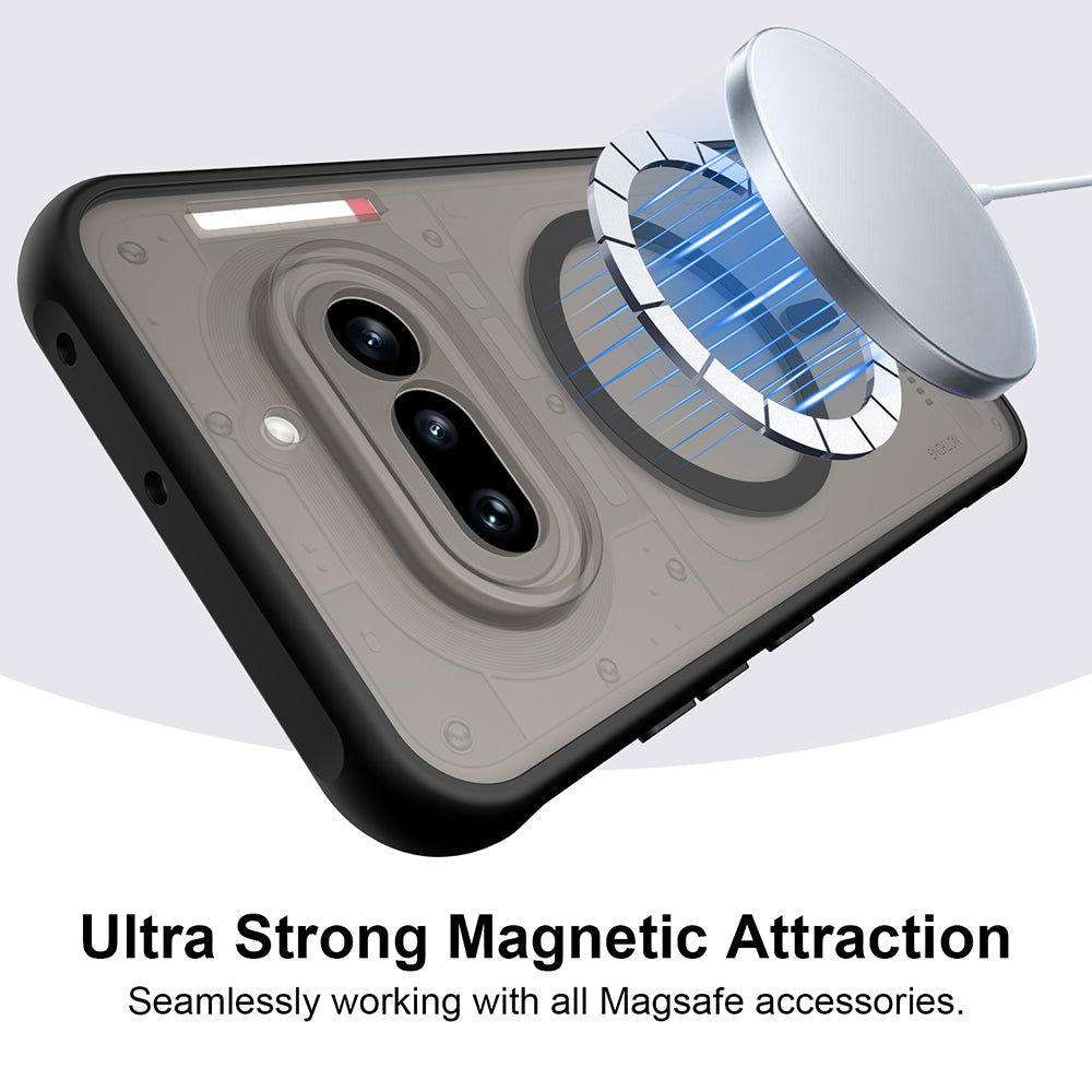 MagSafe tok Nothing Phone (4a) készülékhez, Techsuit, HaloFrost II, Fekete