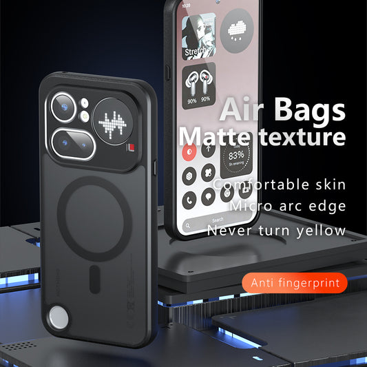 MagSafe tok a Nothing Phone (4b) készülékhez, Techsuit, PureFrost, Fekete Szatén