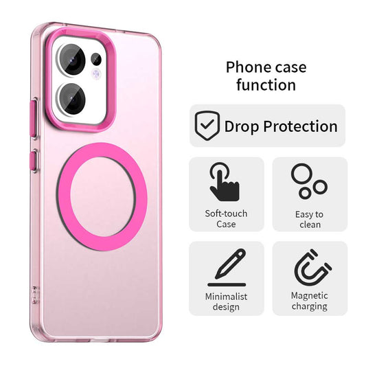 MagSafe tok Oppo Reno13 FS 5G / Reno13 F 4G / Reno13 F, Techsuit, CandyCase, Rózsaszín