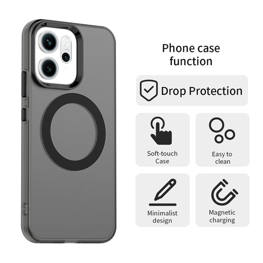MagSafe tok Oppo Reno16 F / Reno16 FS-hez, Techsuit, CandyCase, Fekete