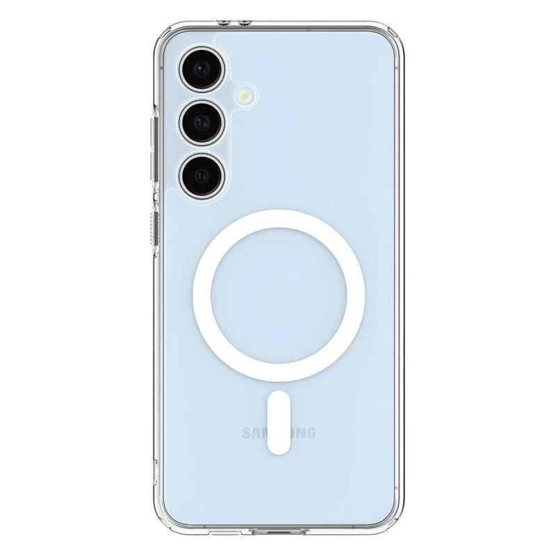 MagSafe tok Samsung Galaxy S24 FE S721, Spigen, Ultra hibrid fémgyűrű, átlátszó
