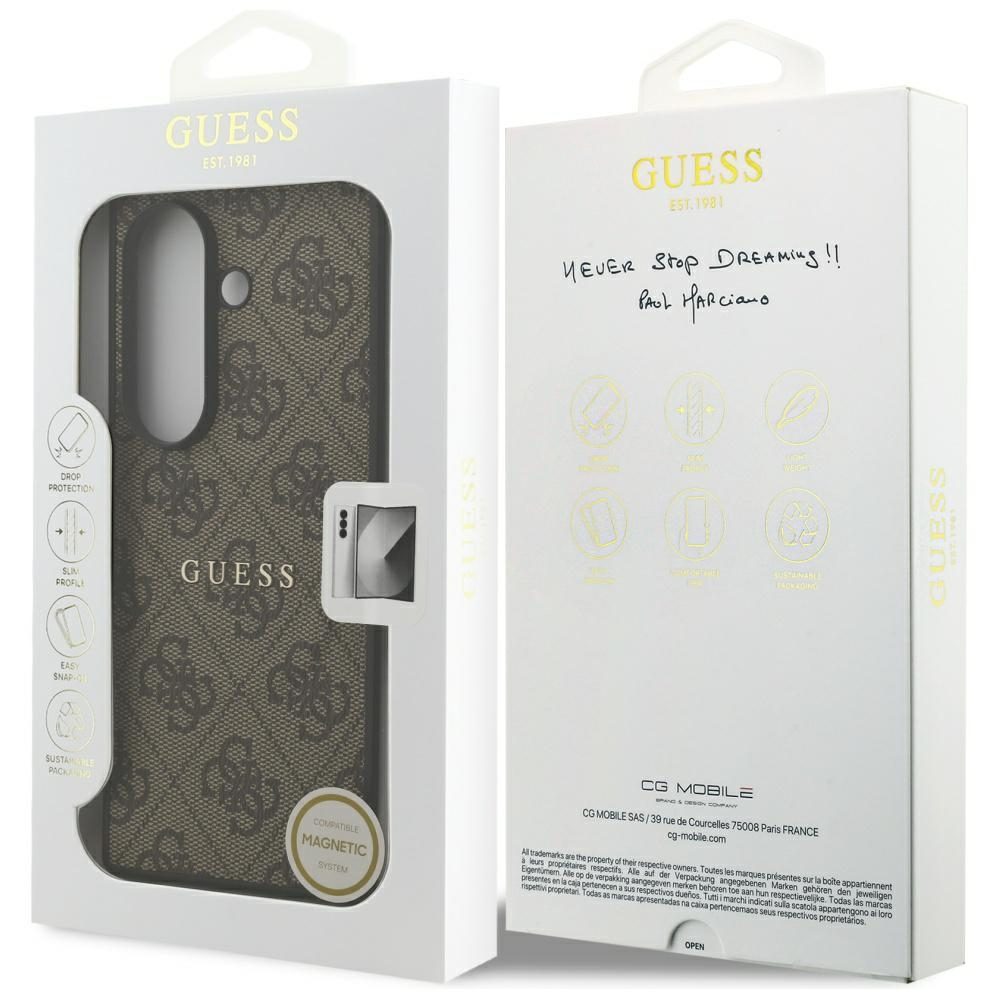 MagSafe tok Samsung Galaxy Z Fold7 F966-hez, Guess, 4G Classic, Barna, Újracsomagolt