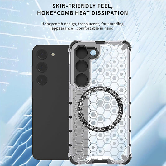 MagSafe tok Samsung Galaxy A05s A057-hez, Techsuit, HoneyComb Shield, Fehér