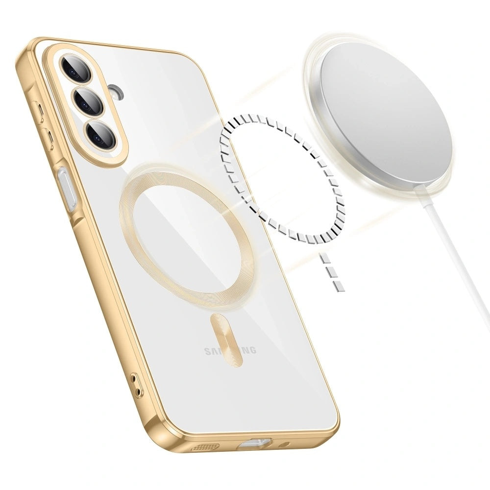 MagSafe tok Samsung Galaxy A27 5G-hez, Techsuit, Luxury Crystal, Fekete