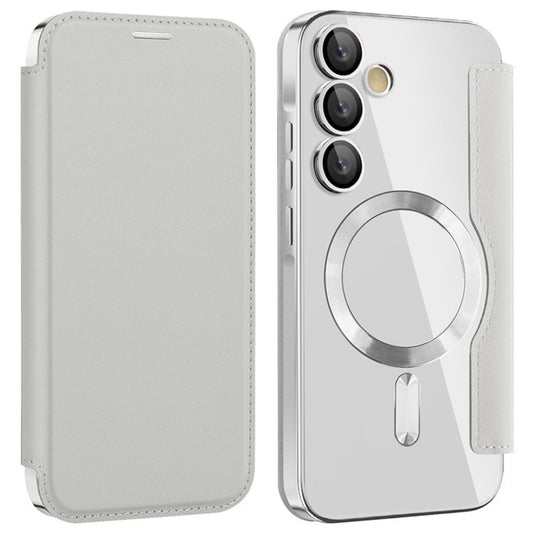 MagSafe tok Samsung Galaxy A35 5G A356-hoz, Techsuit, SmartMag Book, Szürke