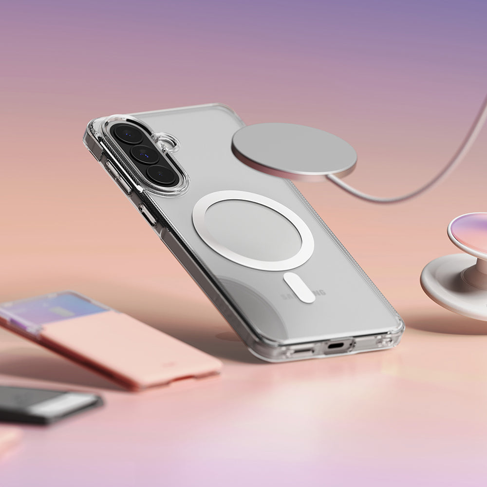 MagSafe tok Samsung Galaxy A57 5G-hez, Ringke, Fusion, Átlátszó