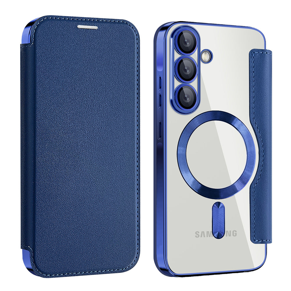 MagSafe tok Samsung Galaxy A57 5G-hez, Techsuit, SmartMag Book, Kék