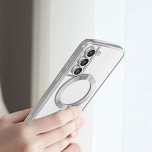 MagSafe tok Samsung Galaxy S22 5G S901-hez, Techsuit, Luxury Crystal, Fekete