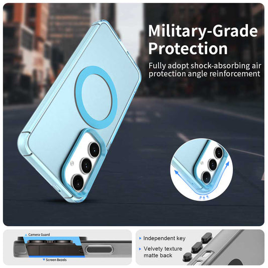 MagSafe tok Samsung Galaxy S24 FE S721-hez, Techsuit, CandyCase, Kék