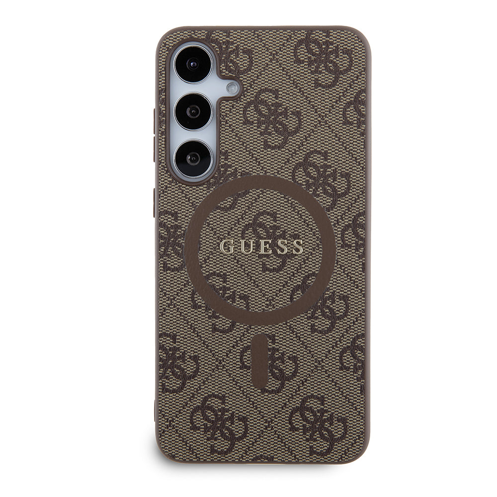 MagSafe tok Samsung Galaxy S24+ S926-hoz, Guess, 4G Collection, Barna