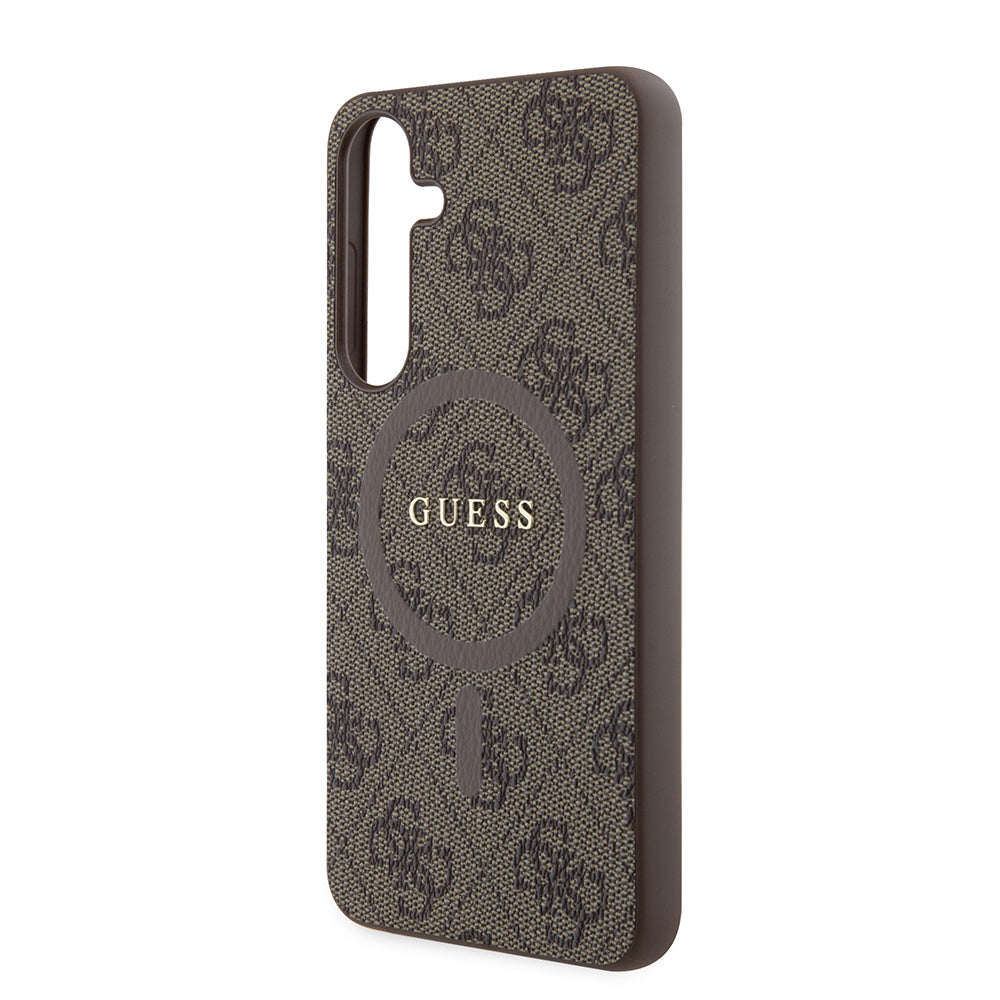 MagSafe tok Samsung Galaxy S24+ S926-hoz, Guess, 4G Collection, Barna