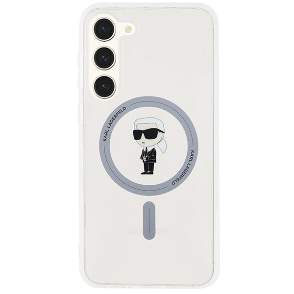MagSafe tok Samsung Galaxy S24+ S926-hoz, Karl Lagerfeld, IML Ikonik Karl, Átlátszó