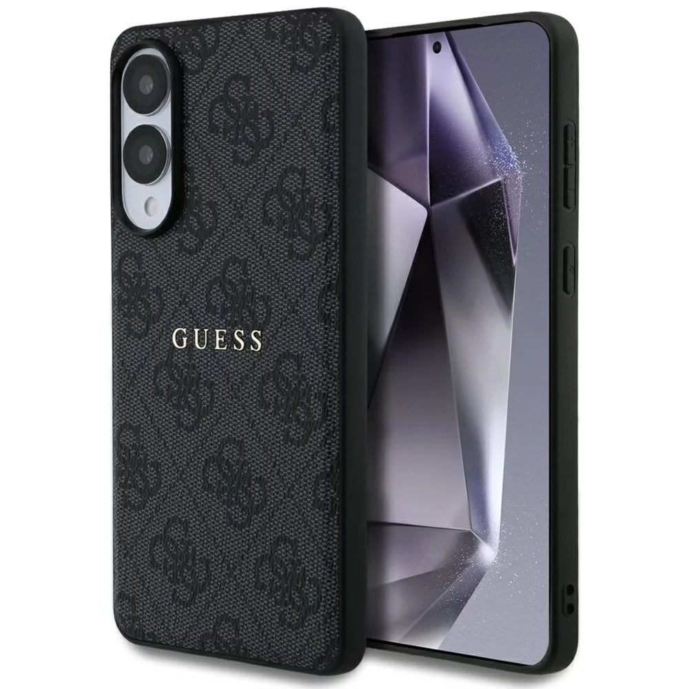 MagSafe tok Samsung Galaxy S25 Edge S937-hez, Guess, 4G Ring Classic Logo, Fekete