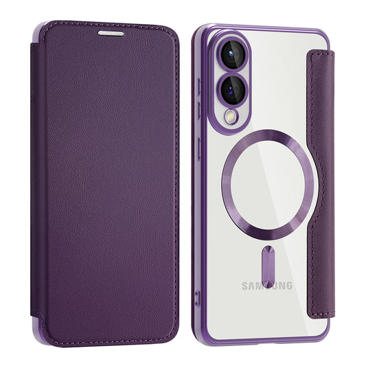 MagSafe tok Samsung Galaxy S25 Edge S937-hez, Techsuit, SmartMag Book, Lila