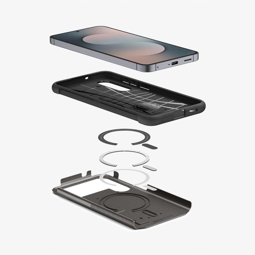 MagSafe tok Samsung Galaxy S25 FE-hez, Spigen, Slim Armor, Szürke ACS10230