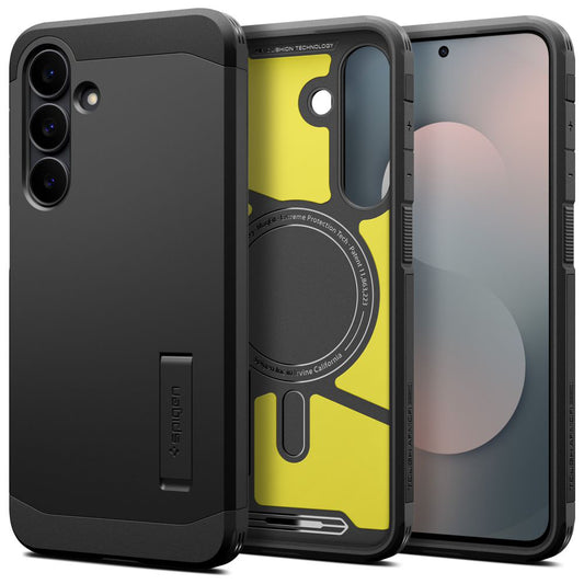 MagSafe tok Samsung Galaxy S25 FE-hez, Spigen, Tough Armor, Fekete