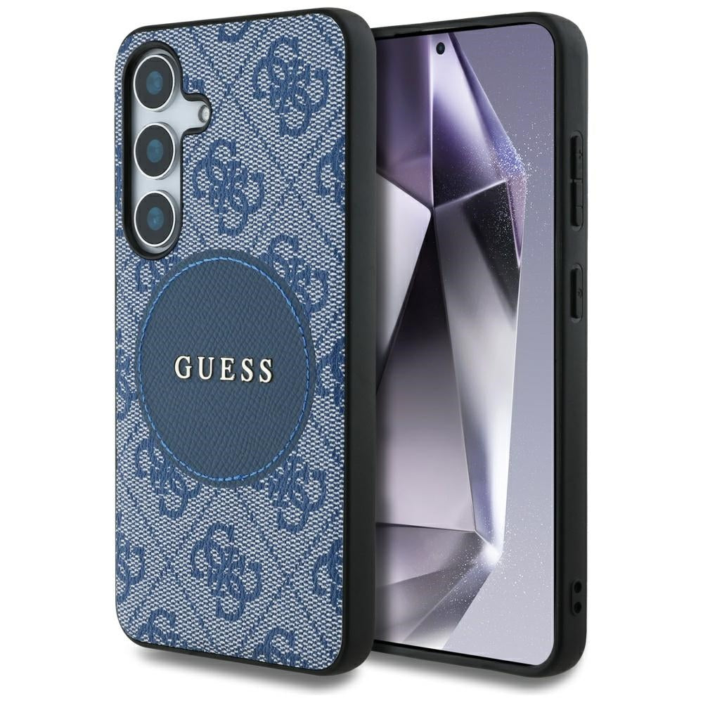 MagSafe tok Samsung Galaxy S25+ S936-hez, Guess, 4G Circle Classic Logo, Kék