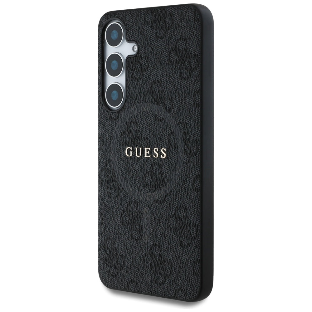 MagSafe tok Samsung Galaxy S25+ S936-hez, Guess, 4G Ring Classic Logo, Fekete